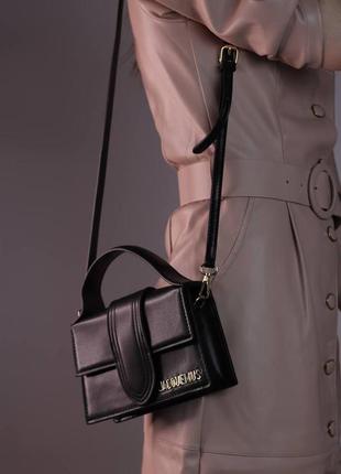 Женская сумка jacquemus black, женская сумка, жакмюс черного цвета