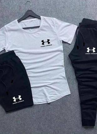 Футболка + шорты + штаны under armour1 фото