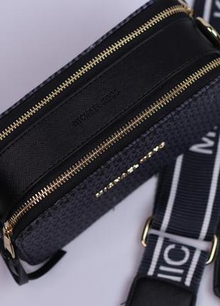 Жіноча сумка michael kors gray/black, женская сумка, брендова сумка, майкл корс сіра/чорна2 фото