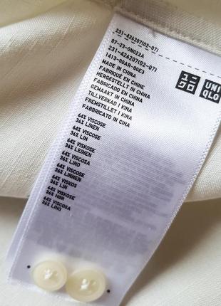 Uniqlo. оригинал. натуральная рубашка оверсайз5 фото