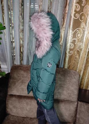 Крутий дитячий пуховик 110см7 фото