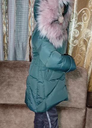 Крутий дитячий пуховик 110см9 фото