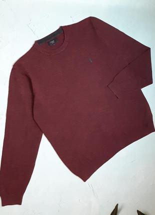 🎁1+1=3 фірмовий чоловічий светр бордо next, розмір 48 - 502 фото