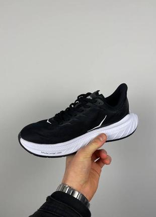 Кроссовки hoka one carbon x white black8 фото