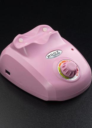 Фрезер для манікюру moox x105 на 45000 об./хв, 65 вт., рожевий2 фото