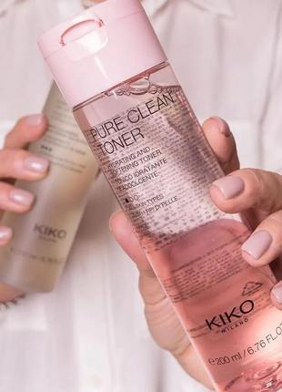 Тоник для лица kiko milano pure clean toner 200 мл1 фото