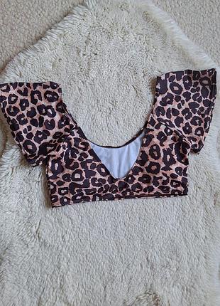 Верх від купальника в анімалістичний принт