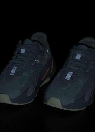 Кроссовки adidas yeezy boost 700 синего цвета (36-40)💜10 фото