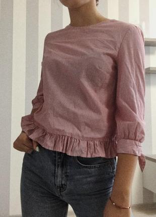 Блуза,блузка укороченная bershka