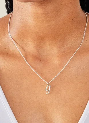 Кулон подвеска accessorize буква "n" со серебрением 3