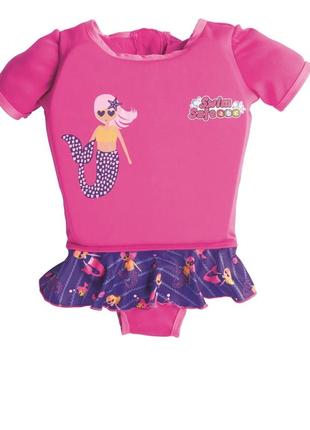 Дитячий костюм для дівчаток bestway 32169 (пе піна), «русалочка», m/l (3 - 6 років), 18 - 30 кг, рожевий