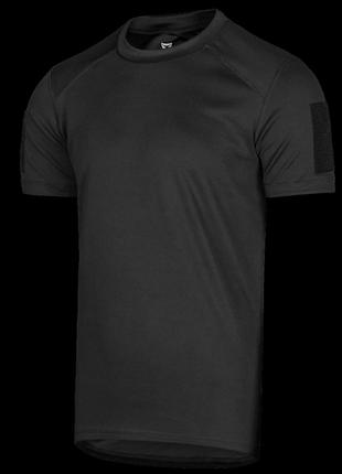 Футболка camotec із вологовідвідної тканини cg chiton patrol black, чоловіча літня футболка, тактична футболка