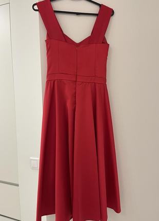 Платье праздничное красное3 фото