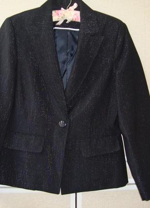 Жакет пиджак черный7 фото
