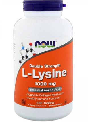 Now foods l-lysine, 1000 мг - 250 таб