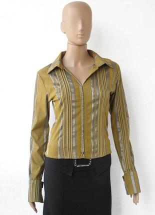 Рубашка в полоску из стрейчевой ткани 44-48 размеры (38-42 евроразмеры).2 фото