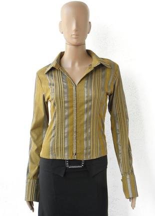 Рубашка в полоску из стрейчевой ткани 44-48 размеры (38-42 евроразмеры).1 фото