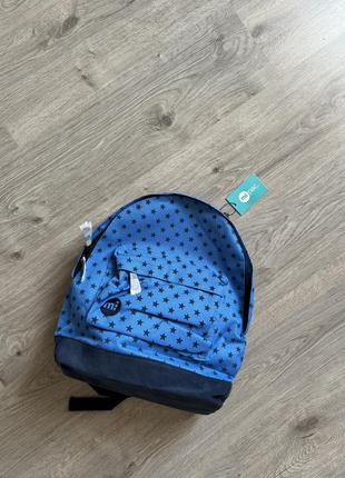 Синій міський рюкзак у чорну зірочку mi-pac