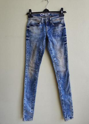 Жіночі підліткові джинси скінні низька посадка coral  skinny only1 фото