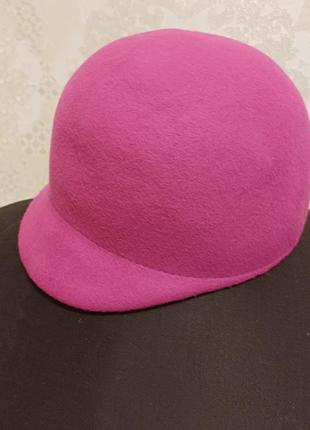 Дівоча весняно осіння шляпка  малинового цвета, раз. 51-52  , бренд h&m3 фото