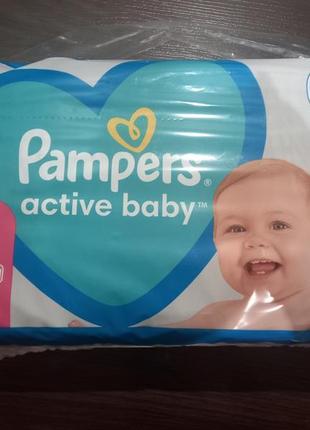 Подгузники pampers active baby