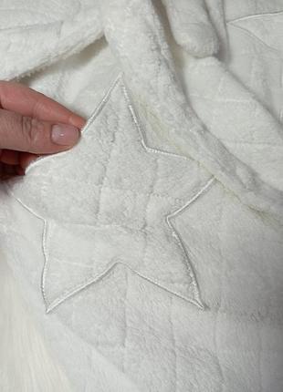 Банный халат единорожка белый детский халат на 7-8 лет6 фото