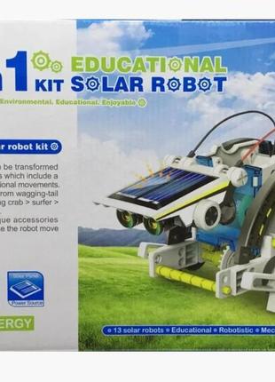 Конструктор робот на солнечных батареях solar robot 13 в 1 детский 21154 фото