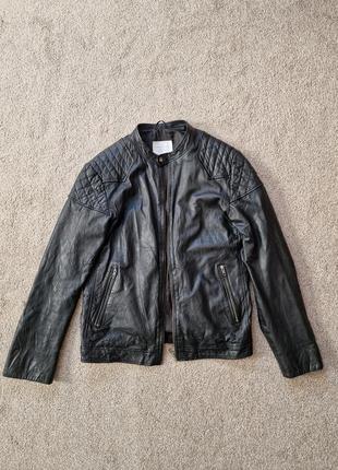 Selected homme leather jacket шкіряна куртка8 фото