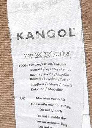🌿1+1=3 мужские коттоновые шорты kangol темный беж, размер 504 фото