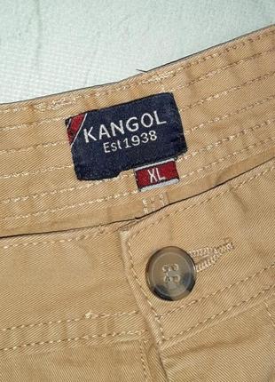 🌿1+1=3 мужские коттоновые шорты kangol темный беж, размер 506 фото