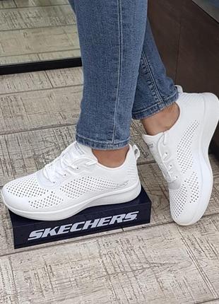 Кроссовки женские skechers 117018 wht оригинал
