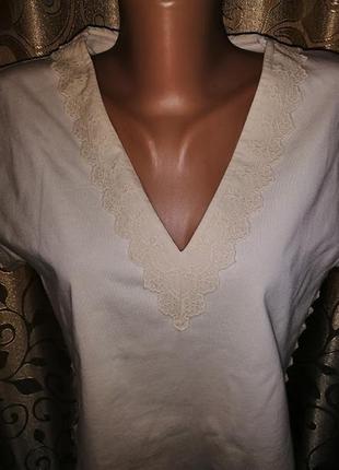 💛💛💛хлопковая кружевная кофта, футболка, топ, блузка с кружевом & other stories💛💛💛6 фото