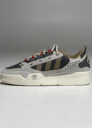 Мужские кроссовки в стиле adidas ddi2000 silver khaki orange6 фото