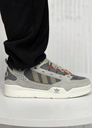 Мужские кроссовки в стиле adidas ddi2000 silver khaki orange4 фото