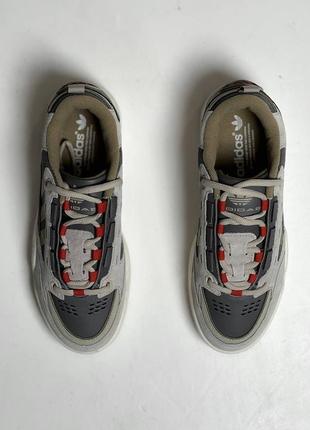 Мужские кроссовки в стиле adidas ddi2000 silver khaki orange8 фото