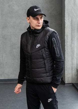 Спортивний костюм nike + жилетка nike кепка nike у подарунок 🎁2 фото