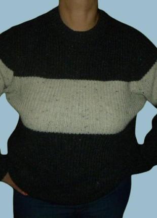 Теплый свитер, пуловер, стильный, унисекс, george3 фото