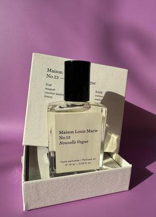 Парфюмированное масло maison louis marie no.13 nouvelle vague perfume oil2 фото