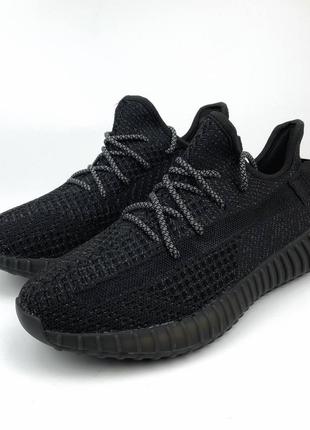 Adidas yeezy boost 350 black4 фото