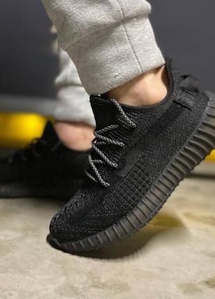 Adidas yeezy boost 350 black2 фото