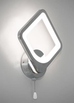 Светодиодный светильник 8060/1hr бра хром три температуры освещения