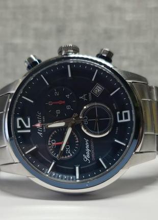 Чоловічий годинник atlantic seasport 87466.47.55 chronograph 46mm 100m9 фото