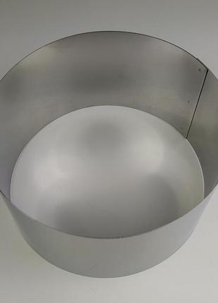 Кондитерская форма для выпечки круг нержавеющая сталь ø 15 см, h - 9 см.3 фото