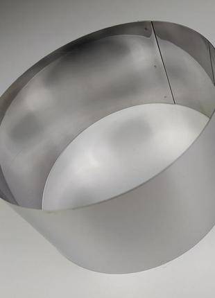 Кондитерская форма для выпечки круг нержавеющая сталь ø 15 см, h - 9 см.5 фото