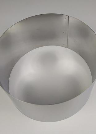 Кондитерская форма для выпечки круг нержавеющая сталь ø 15 см, h - 9 см.2 фото