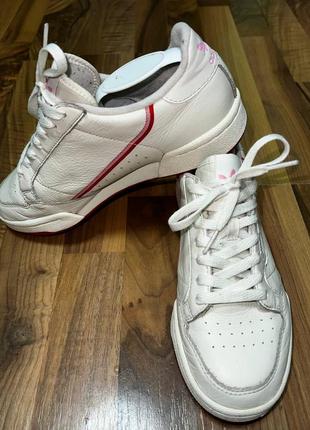 Кеди кросівки adidas continental 80 off white шкіряні 100%оригінал