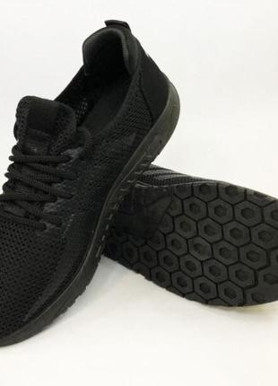 Кросівки з тканинним верхом із сітки розмір. літні кросівки сітка. модель 67554. колір: чорний4 фото