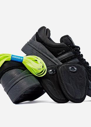 Женские кроссовки adidas campus x bad bunny black
