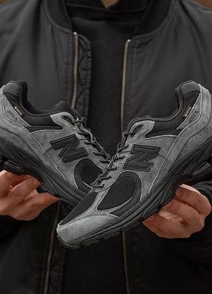Кроссовки new balance 2002 grey\ black