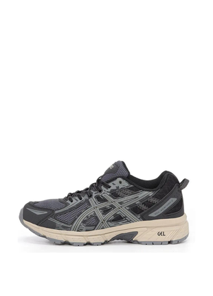 Asics gel-venture 6 black grey beige.1 фото